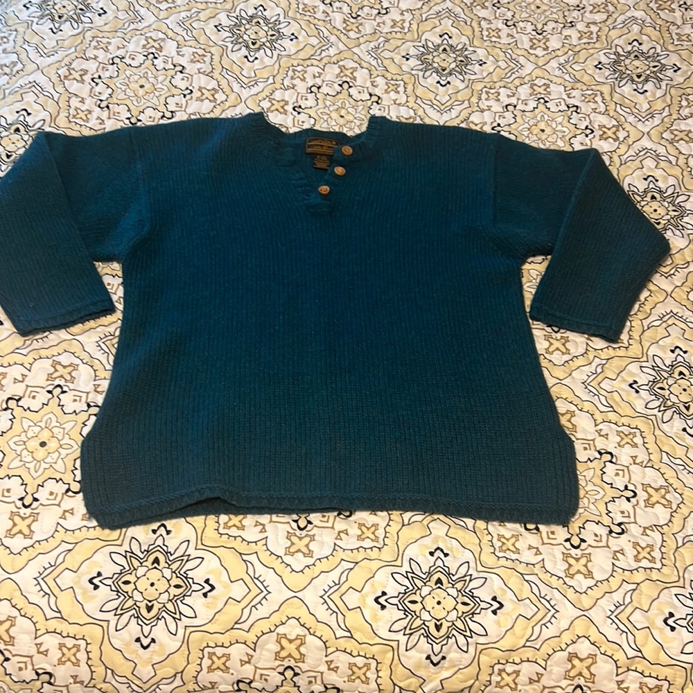 Eddie Bauer 100% wool womens pullover sweater M